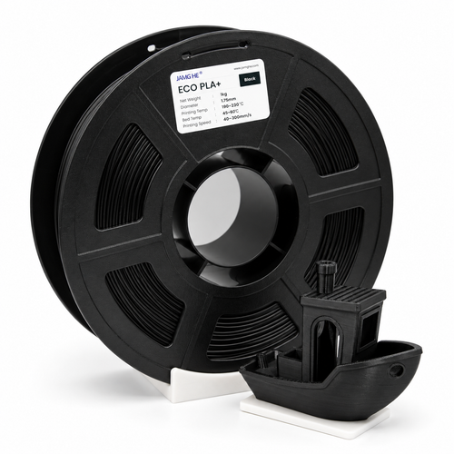 Filamento JAMG HE ECO PLA 1.75 mm — 1 kg | Negro | Portada | 01_Portada_Negro.png