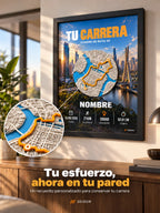 Cuadro con marco negro en ambiente decorativo.