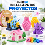 Proyectos y aplicaciones de ELEGOO PLA Mate.