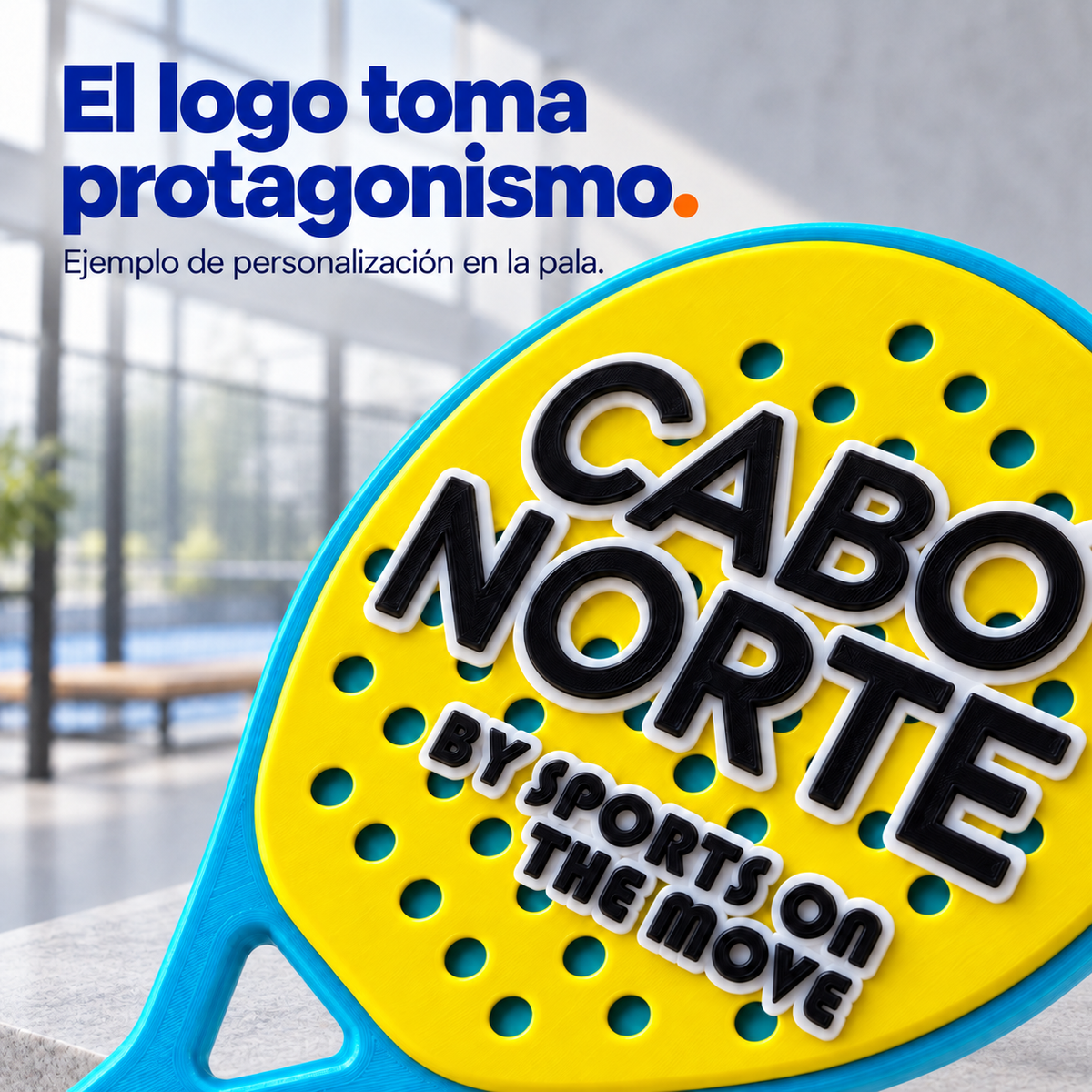 Detalle del logo CABO NORTE como ejemplo de personalización realizada.