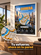 Cuadro con marco blanco en ambiente decorativo.