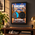 Imagen de apoyo del producto Maratones Majors — MAJ 10 Cuadro Chicago En Pared