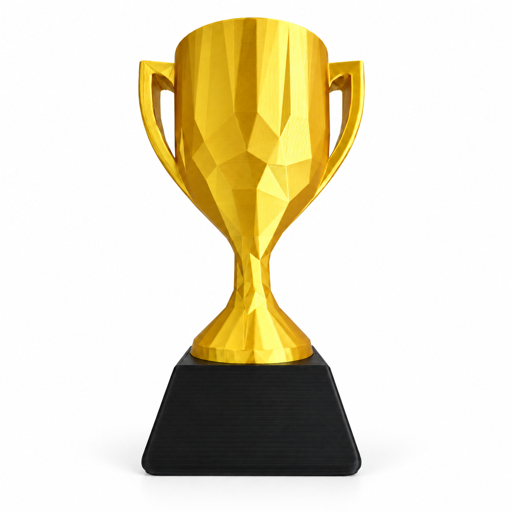 Trofeo Copa Impreso En 3D Con Base Para Premiación — ML 01 copa dorada